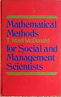 Mathematical methods for social and management scientists 0395170893 Book Cover