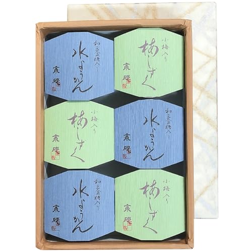 水羊羹・梅しずく詰合せ 6個入[大阪府_吹田]