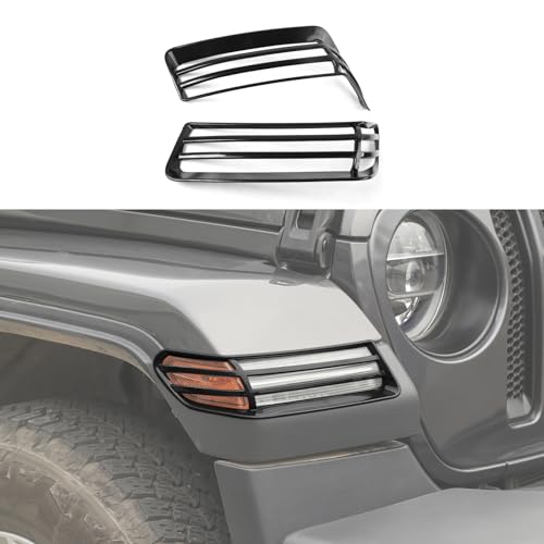 Coque de clignotant Jeep Wrangler JL JT accessoire decoration exterieure auto 2018-2024