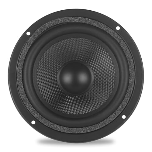 Image of 5.25 Inch Midbass Woofer - 8 Ohms 75 Watts Kevlar Cone Single Magnetic HiFi Driver Speakers for High-End Bookshelf, Center Channels & DIY Projects (2 Pcs)