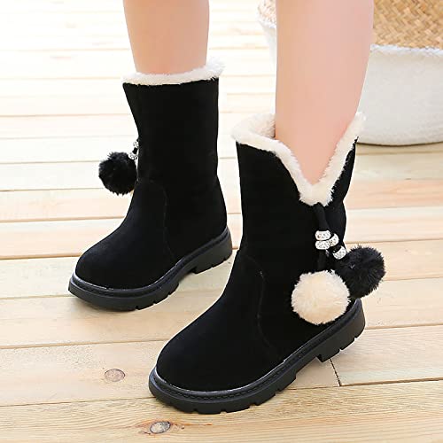 Toddler Boys Size 8 Shoes Kids Baby Girls Shoes Fashion Bowkont Cotton Boots Snow Boots Soft Shoes Fashion Cotton Boot Ankle Boots Infant Boy 5 Summer Shoe2