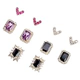 Lurrose Nail Art Charms Diamonds 10 stücke Nail art kristall 3d nail art flat back charms skrapbook make charm