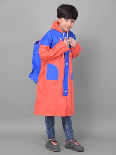 Image of Dollar Rainguard Kids' Full Sleeve Solid Long Raincoat With Adjustable Hood and Pocket