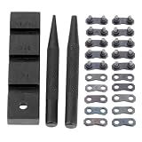 Hicello 3PCS Pocket Chainsaw Breaker Chain Saw Repairing Mending Tool Set with 10 Sets 0.325'' Chainsaw Chain Joiner Link Repair Preset Straps Joining 325 058 Chain Chainsaw Breaker Joiner Mending Kit