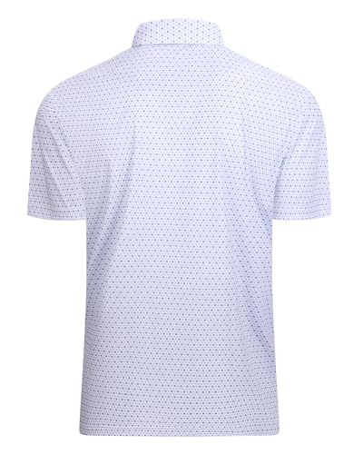 Image of Damipow Premium Golf Shirts for Men Dry Fit Performance Polo Short Sleeve Collared Shirt