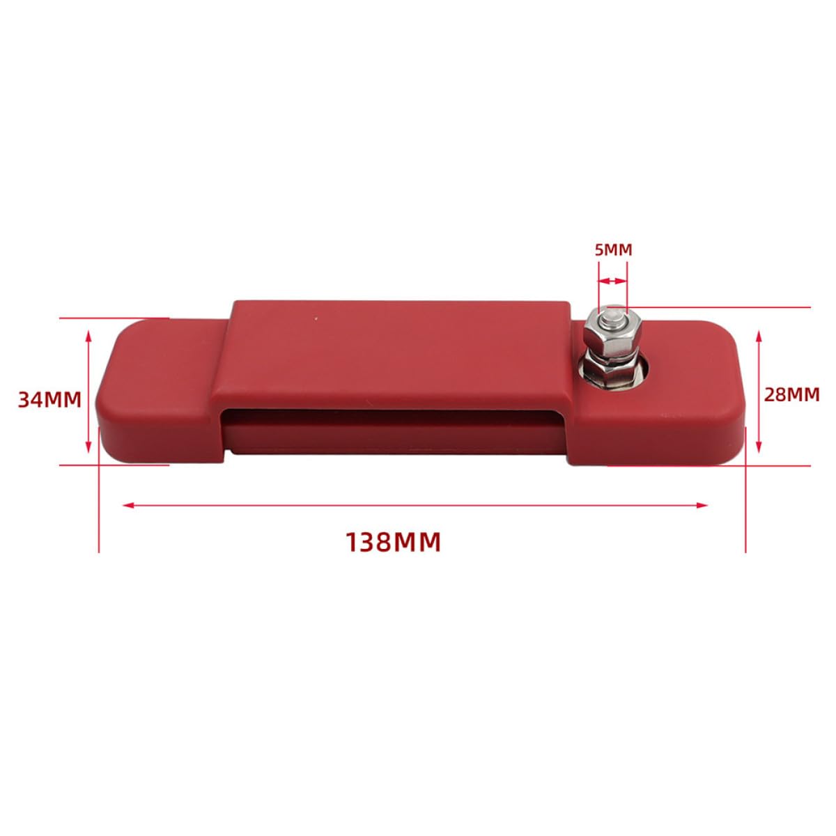 Healeved Blocco di Distribuzione Alimentazione Morsettiera 12 Vie 48v 150a in ABS e Ottone per Impianti Elettrici Marine e Roulotte