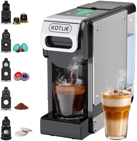 5 in 1 Espresso Single Serve Coffee Machine for Nespresso Origina...