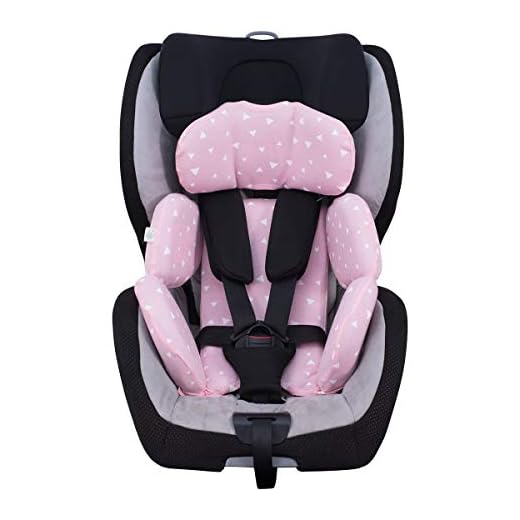 JANABEBE Baby Bilstolskudde Size 1 kompatibel med Maxi Cosi Recaro Zero (Pink Sparkles, baby bilstolskudde Size 1)