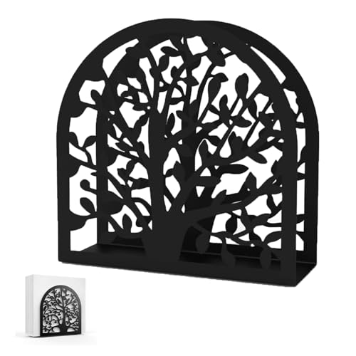 Edelstahl Serviettenspender, Freistehender Serviettenhalter, Blattmuster Dampfserviettenhalter für Küche Restaurants Hotel