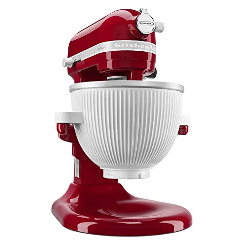 KitchenAid Shave Ice Attachment, KSMSIA, White, 4 Molds and KitchenAid Ice Cream Maker Attachment Stand Mixer, 2 Quart, White - image 4