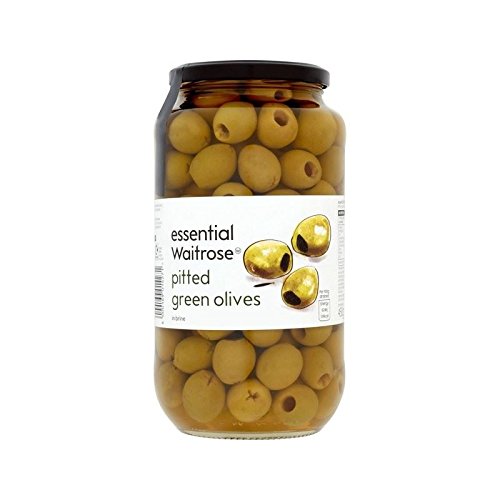 Aceitunas Verdes Sin Hueso Waitrose 935G - Paquete de 6