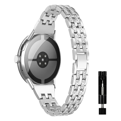 [MokaZii] �_�C�������h�o���h Google Pixel Watch 4/3 45mm �Ή�, ���f�B�[�X �V���C�j�[�o���h �u�����u���� ���C���X�g�[�������x���g ���߉\ �T�C�Y�����H��t�� Google Pixel Watch 4/3 45m