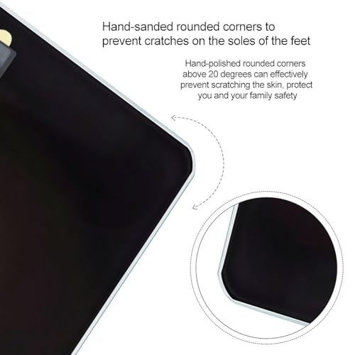 Báscula digital negra para peso corporal con pantalla LED miniatura 4