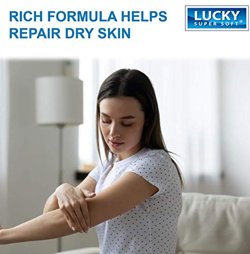 Lucky Super Soft Small Petroleum Jelly for Dry Skin, Skin Protectant Jelly Forms Water-Resistant Barrier Against Moisture to Protect Cuts, Scrapes and Burns,12-Jar Pack 6 Oz Each Unscented - Thumbnail 5