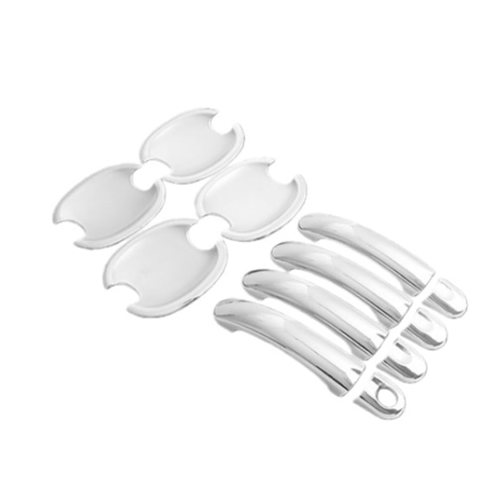 HIIAW Car Door Handle Cover Trim for Jetta for MK5 for Golf for Plus for for GTI 2006-2010 Car Door Handle Cover Cup Bowl Trim Styling Accessories