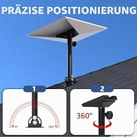 Starlink Standard 4/4X/Gen 3 Halterung für Dach, Wand – Ansicht 2