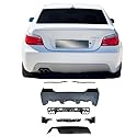 JOM Heckstoßstange kompatibel mit BMW E60 2003-2010 Schwarz 8tlg