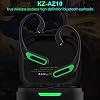 KZ AZ10 Bluetooth V5.2 aptX/TWS + Earbuds Hook with Mic Support/50 Hours Playback and APP Control for Standard 0.75/0.78mm 2PIN Connector