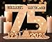 Giftota - 2026 Originelle 75 Geburtstag Geschenk Frauen & Männer - Geldgeschenke Geburtstag 75 mit LED Lichterkette Ständer - Holz-Schild Gästebuch - 75 Geburtstag Deko - Personalisierbares Geschenk
