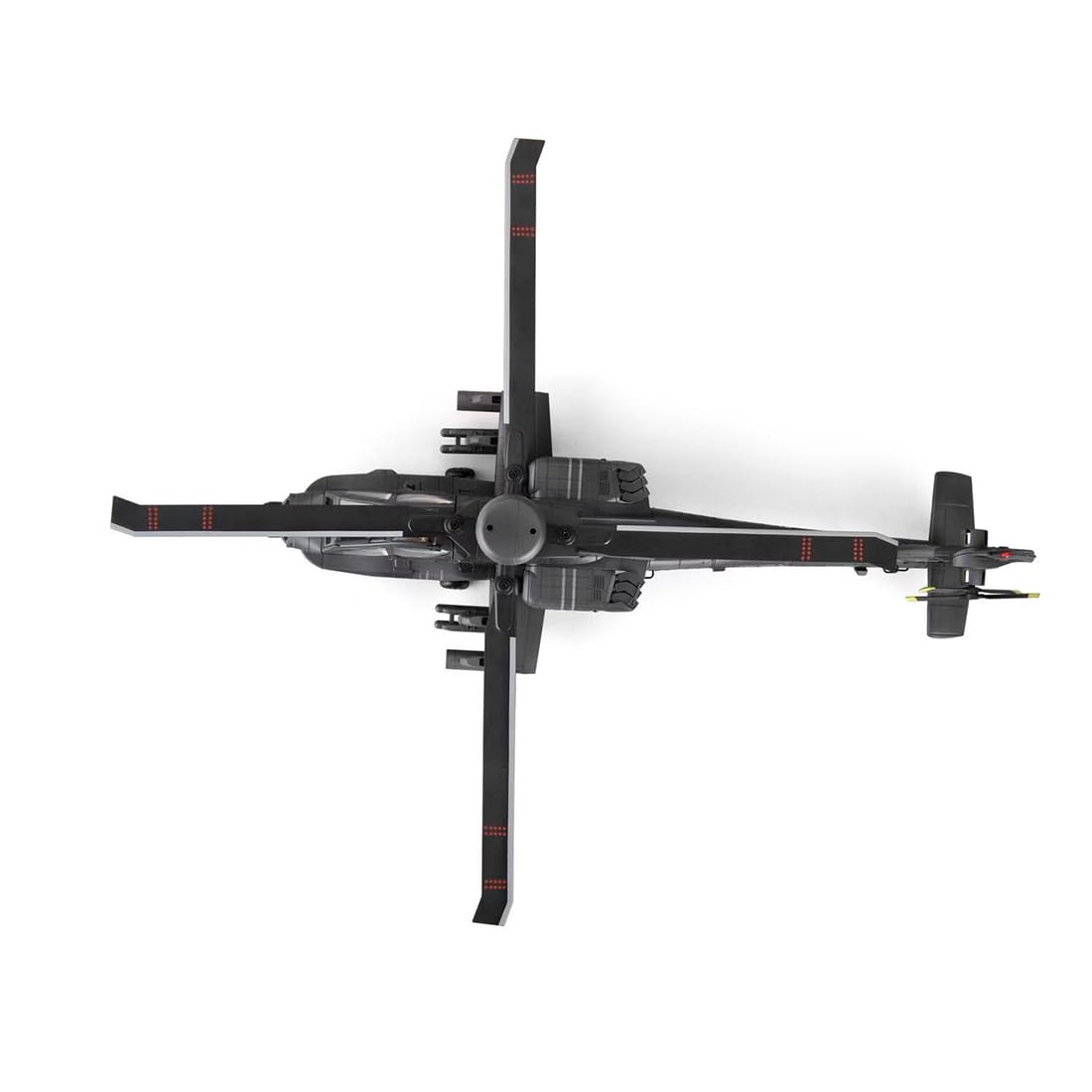 Elicottero radiocomandato C170 AH-64D, scala 1:48, 2,4 GHz, 6 canali, senza volo, rilevamento del flusso ottico, mantenimento TOF e altitudine, volo sopra la testa con un pulsante, motore