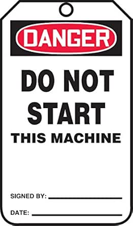 Accufor Signs DT106CTP Safety Tag, Legend "Danger DO NOT USE", 5.75