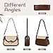 Imagen de Syrads Bolso de hombro tejido de paja para mujer Tote Handbag Bolso de playa de verano