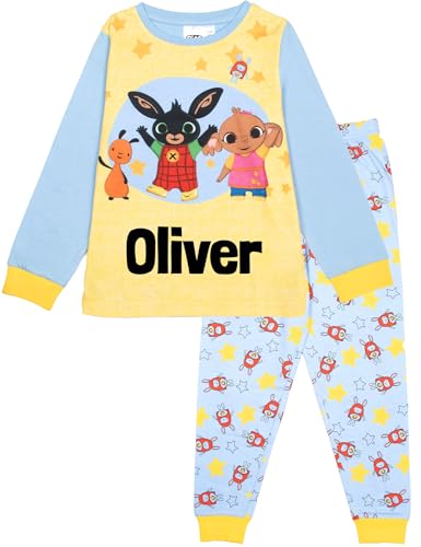 Image of Bing Personalised Pyjama for Kids Long Sleeve Winter PJ Soft and Comfortable Gift for Boys and Girls PJ Set Age 2/3 - Blue