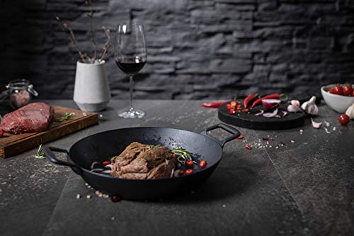 KUHN RIKON Black Star Serving Pan with Dual Handles, Iron,32 cm - Image 2