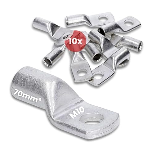 Kalitec HR70-10 cosses tubulaires standard 70 mm² M10 sans trou de vision