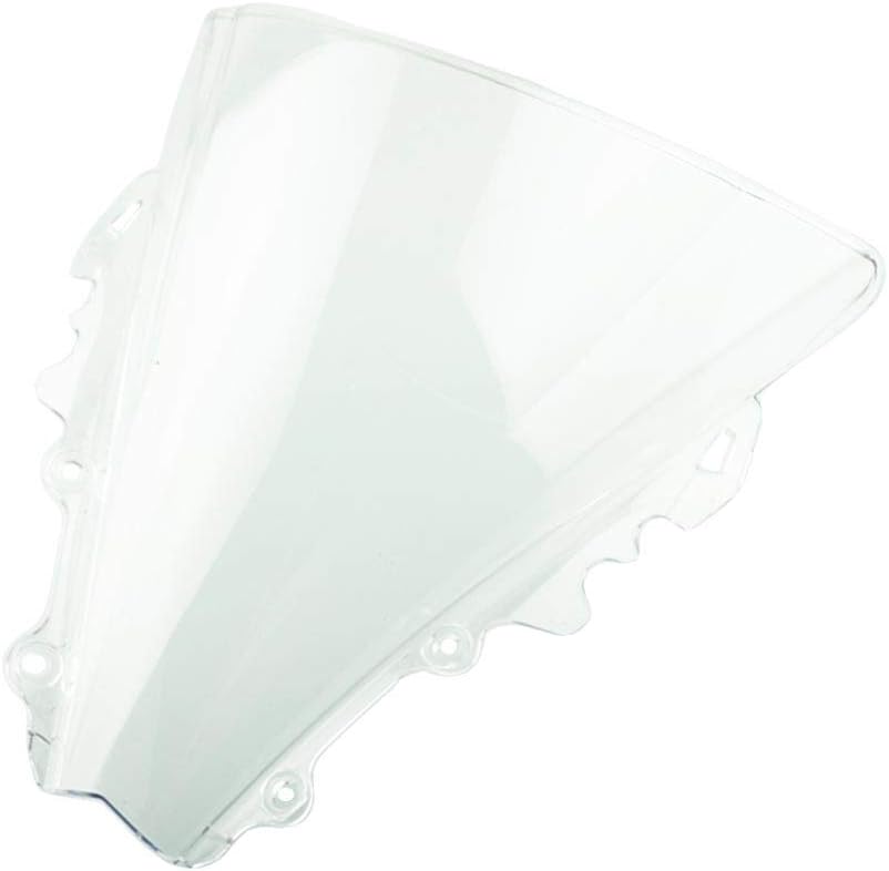 Double Bubble Windscreen Windshield for Motorcycle Windshield Fits for Yamaha YZFR6 06-07 YZF R6 600 2006 2007 (Clear)
