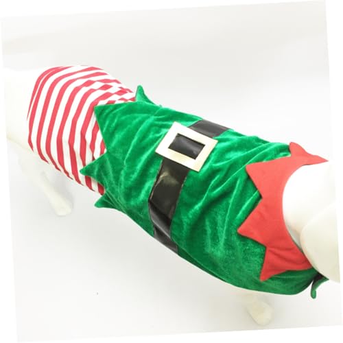 Disfraz de duende navideño para perros talla L miniatura 5