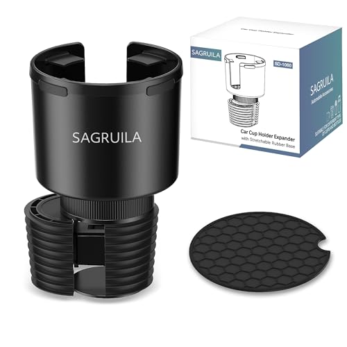 Sagruila CUP HOLDER EXPANDER FOR CAR With Stretchable Rubber Base, Large Cup Holder Adapter Compatible thumb #8