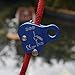 TRIWONDER Climbing Ascender Fall Protection Rope Grab Belay Device Gear Aluminum Alloy Self-Locking for Rock Tree Climbing Arborist Caving Rescue (Orange)