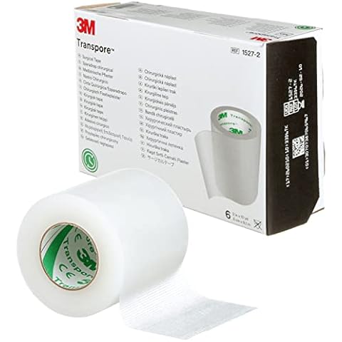 3M™ Transpore™ Surgical Tape, 1527-2, 2 in x 10 yd (5 cm x 9.1 m), 6 Roll/Carton, 10 Carton/Case Cover