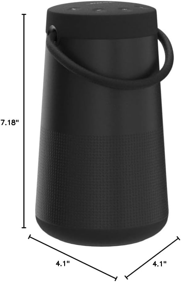 Bose SoundLink Revolve+ (Series II) Bluetooth Speaker Bundle with Fast Charger, Portable Speaker with Mic, Wireless, Water Resistant with 360 Degree Sound, Long Lasting Battery and Handle, (Black) - image 3