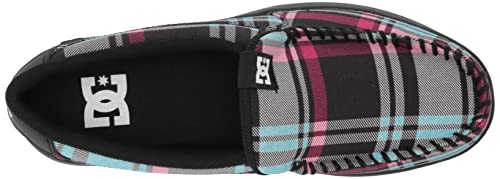 Dc Women's Villian 2 Skate Shoe, Blue Plaid, 7.5 #TOP4