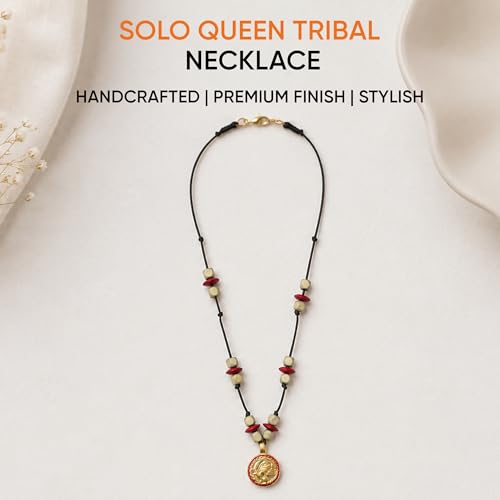 Image of AAKRITI ART CREATIONS Handcrafted Tribal Necklace Collection | Royal & Queen-Inspired Artisan Brass Statement Jewelry | Ethnic, Elegant & Regal Necklaces for Women