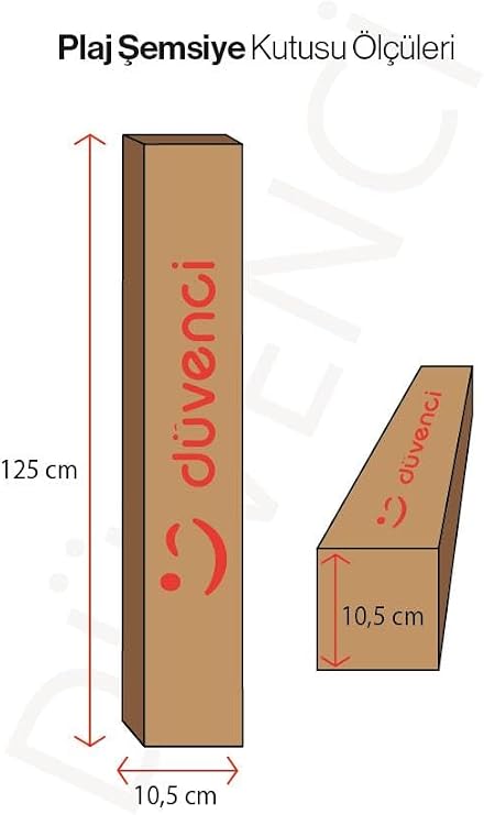 Mega Şemsiye 10 Telli Kalın Polyester Kumaşlı Balkon, Plaj Şemsiyesi (Bidon Hariç) - Krem
