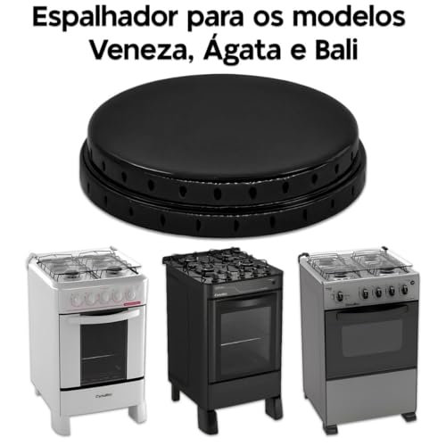 4 Tampas 2 pequena 2 grande Espalhadores para Boca de Fogão Esmaltec Veneza/Caribe/Munique/Ágata