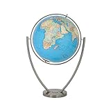 Unbekannt Columbus Magnum 77: Duo Tarjeta de, Iluminado/unbeleuchtet Político, Acabado a Mano, acrílico Bolas de Cristal, diámetro de 65 cm, Nogal Americano Acabado, latón Meridian Grabado, DIMM Bar