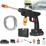 Hanlaien Ez Jet Hydrowasher, Ez Jet Power Washer, Ezjet Power Washer Sprayer, 6 in 1 Portable Cordless Pressure Washer with Nozzles for Car Washing/Home