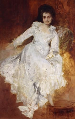 Cuadro Retrato de una dama Hans Makart lienzo para dar vida y luz a paredes oscuras de salon