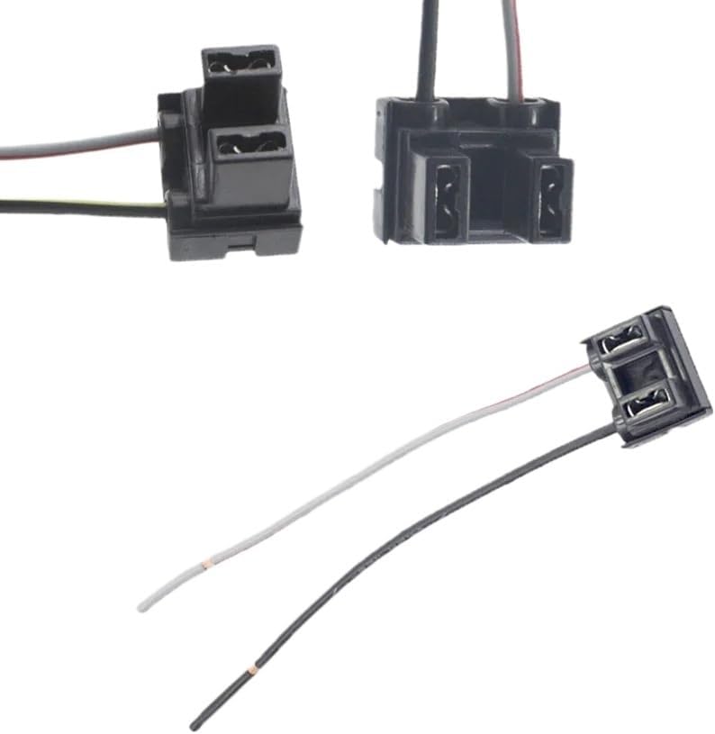 10Pcs High Heat H/*1 H/*7 Harness Connector Halogen Holder Wires Plug Pigtail Socket Replacement Repair Halogen H/*1 H/*7(H4A)