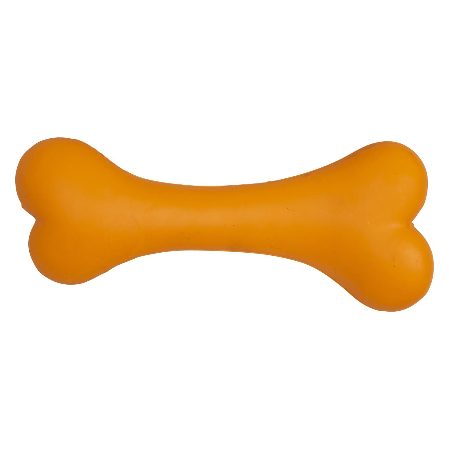 JACK AND VANILLA, Rubber Toys 21.3 cm Orange Strong Rubber Dog Toy Peanut Flavour Perfect for Chewing