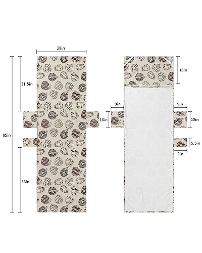 Thanksgiving Bohemia, Beach Lounge Chair Towel Cover, Soft Chaise Lounge Towel with Side Pockets Patio Pool Chairs Cover for Beach/Pool Sunbathing 29x85 Autumn Black Dot Plaid Pumpkins