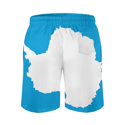 Zakqeik Slovakia Flag Mens Swim Trunks Quick Dry Swim Shorts with Pockets Funny Beach Shorts3