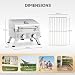ROVSUN 2 Burner Portable Tabletop Gas BBQ, 15000BTU Stainless Steel Barbecue Grill, Outdoor Grill with Lid, Thermometer & Foldable Legs, Easy Carry for Camping Home Patio Party, Silver