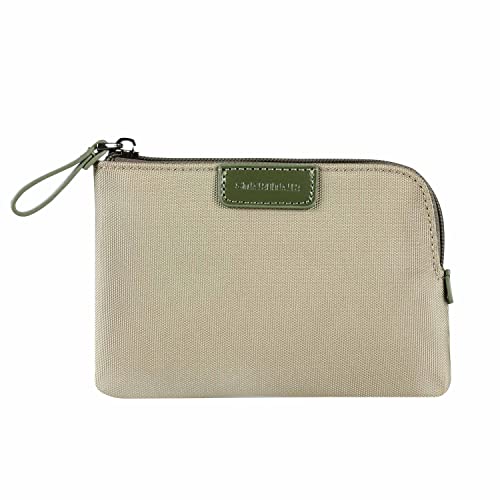 SMARTHAIR Münzgeldbörse, Kleingeldbörse, Nylon-Kartenhalter für Damen, klein, schwarz, Grün , Grün Cover