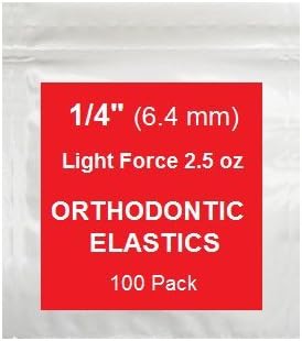 1/4 inch Orthodontic Elastic Rubber Bands, 100 Pack,Natural, Light Force 2.5 oz, Small Rubberbands for making bows, Dreadlocks, Dreads, Doll Hair, Braids, Horse Mane, Horse Tail, Fix Tooth Gap in teeth, Top Knots + FREE Elastic Placer for braces by Prairie Horse Supply