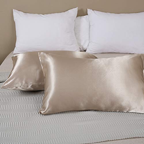 HOTNIU 2 pack Federe in Raso 100% Microfibra